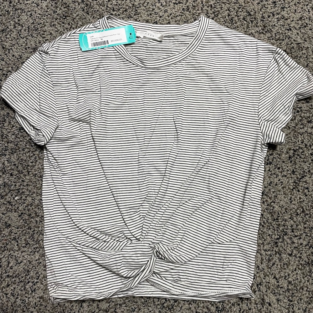lush, white and black stripes, size xs